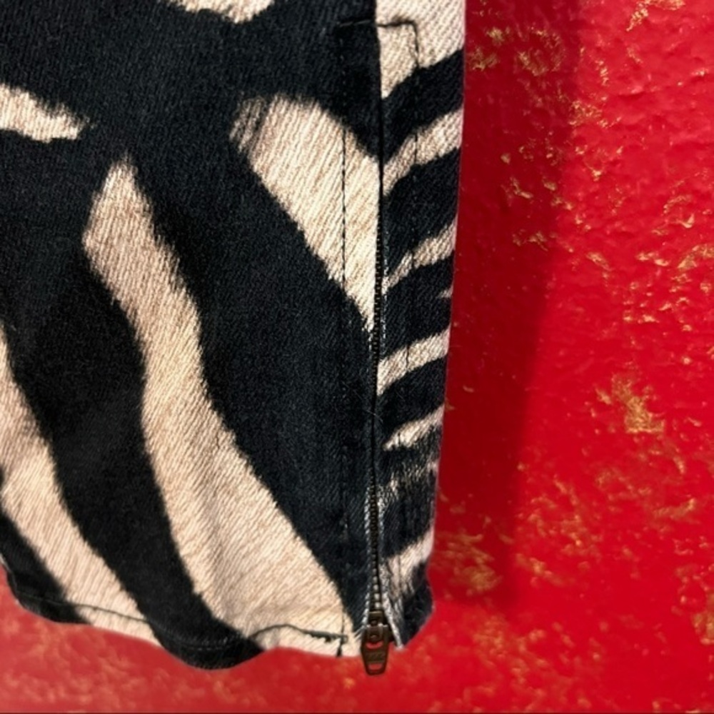 RALPH LAUREN DENIM & SUPPLY Side Zippers Zebra Skinny Jeans 28 - Picture 9 of 14